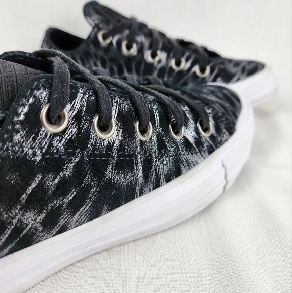 Converse All Star Shimmer Suede Low Top - Picture 8 of 10